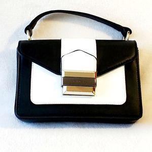 Parfois Black and White Crossbody Bag